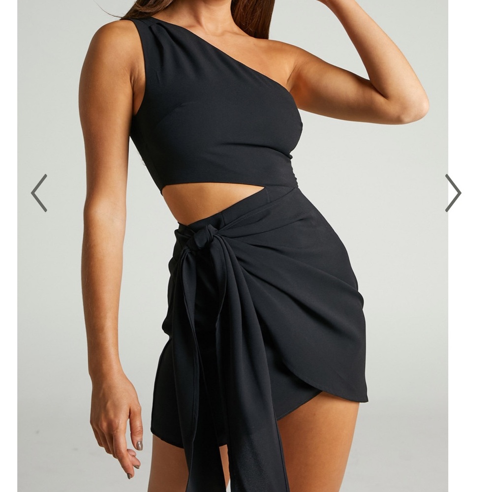 Showpo Estella mini dress in black